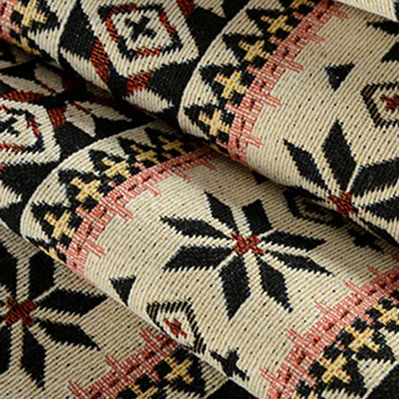 Thicken Cotton Linen Fabric, Ethnic Fabric, Polyester Printed Cloth, Pillow, Curtain Decorative Cloth, DIY Handmade, 20Colors