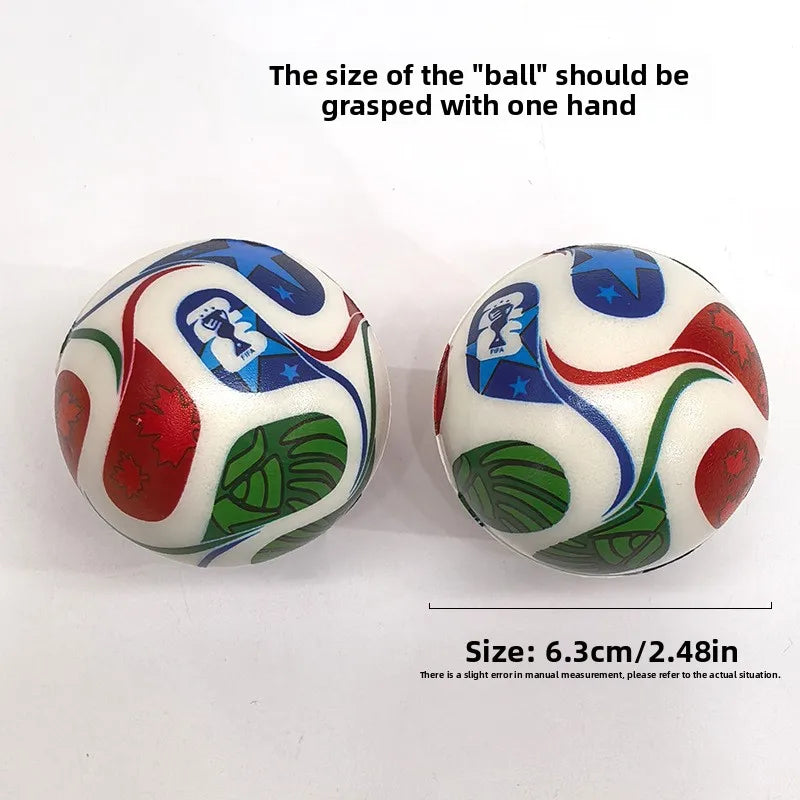 2026 Soccer PU Foam Stress Ball Slow Rising Squishy Toy