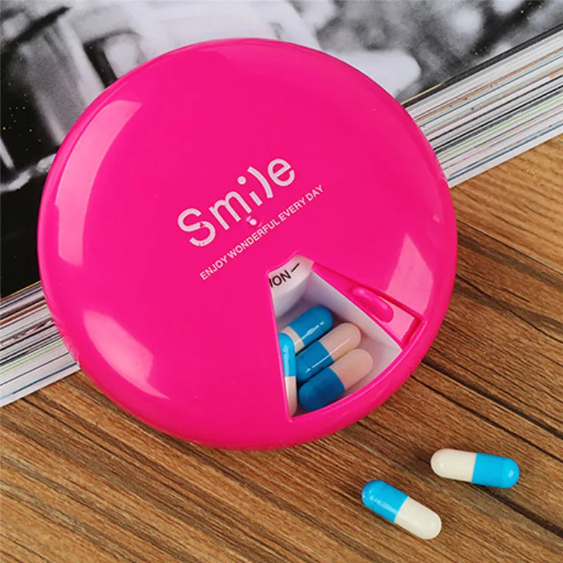 1 PC 4 Colors 7 Days Weekly Tablet Pill Medicine Box Holder Storage Organizer Container Case Pill Box Splitters