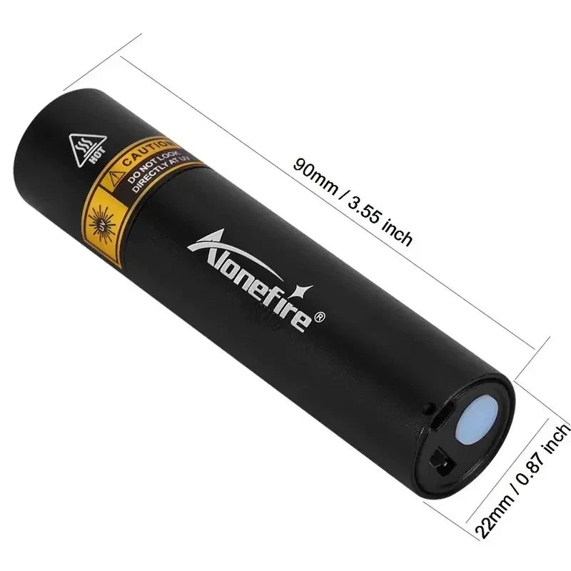 365nm UV Rechargeable Blacklight Flashlight For Detection