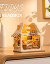Food Box Shop Rolife Miniature Doll House DIY Miniature House Kit Diorama House Building Set with LED Room