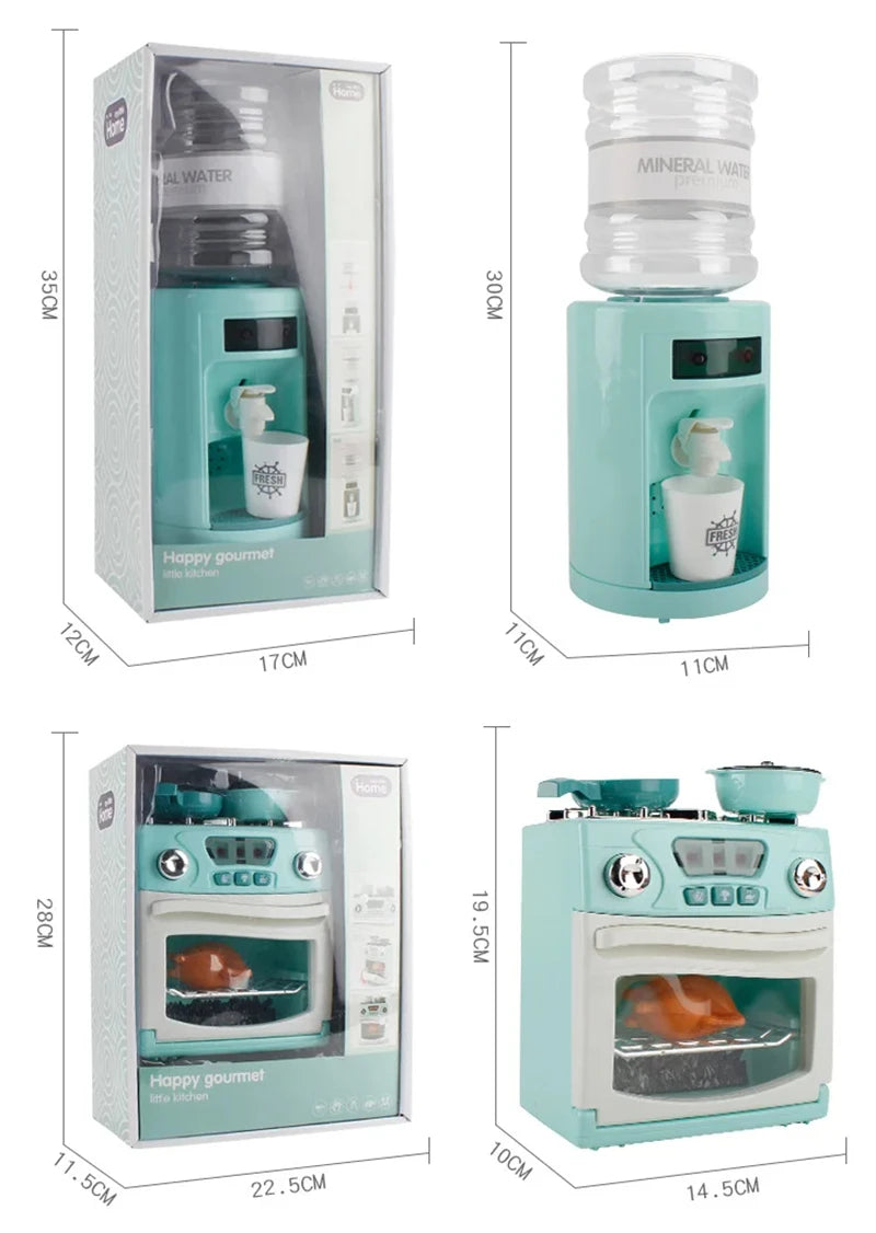Kitchen Toys for Girls Boys Home Appliances Juicer Washing Machine Toaster Microwave Egg Cooker  Play House Toys