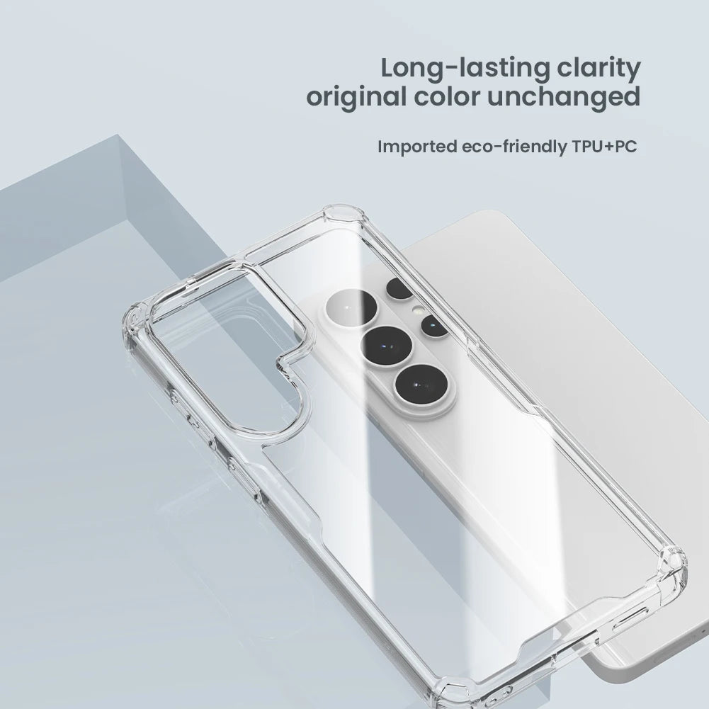 Transparent TPU + PC Soft Case for Samsung Galaxy S26 Ultra / S26 Plus – Silicone Clear Protective Back Cover