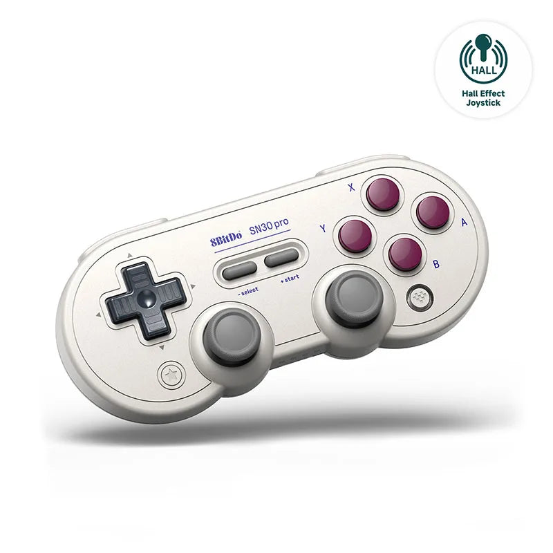 Wireless Bluetooth Gaming Controller with Hall Effect Joysticks for Nintendo Switch and PC