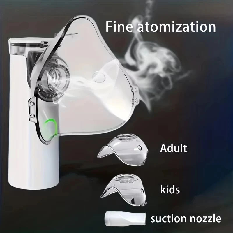 WF Quiet Inhaler Asthma Non-Portable Medical Nebulizer Inhlaer Mini Supersonic Vibrating Mesh Nebulizer For  but no for Adults Health Care
