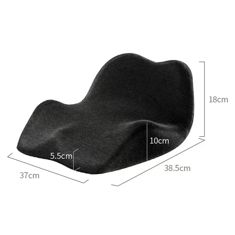 Ergonomic Memory Foam Office Chair Seat Cushion Orthopedic Lumbar Support Pillow for Back Pain Relief Hip Home Office Desk Mat