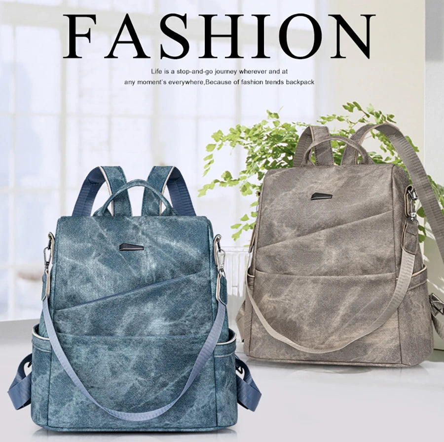 Leather Backpacks Casual Knapsack Large Capacity Packs School Backpack For College Students Travel Bags