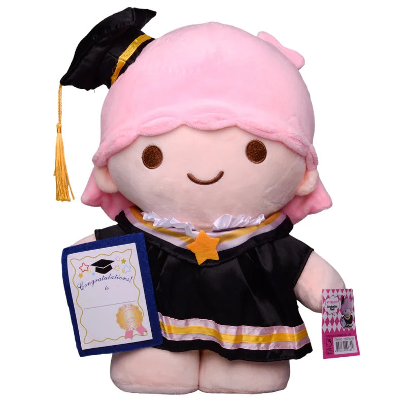 Kawaii Cartoon Plush Doll with Hat Soft Sofa Pillow