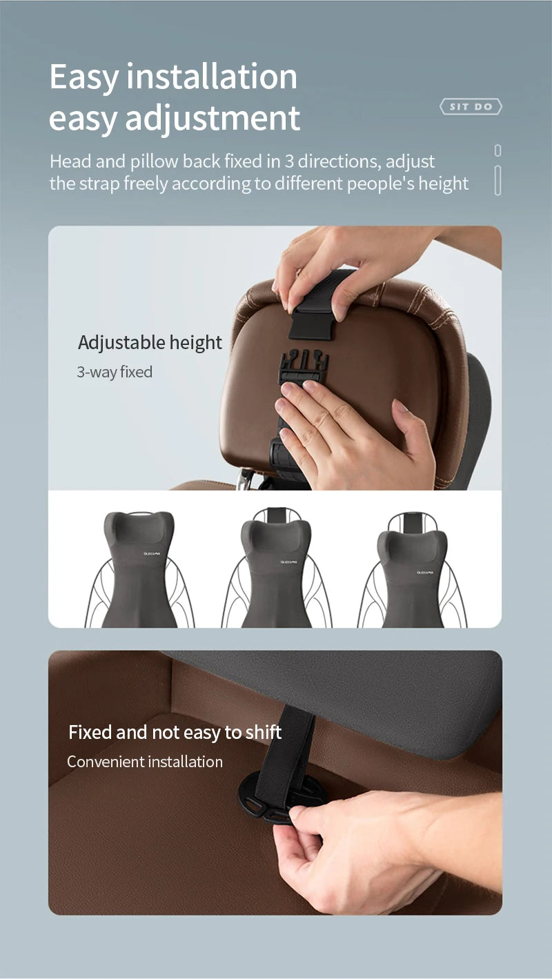 LIVICHEPIN Car Headrest Waist Protection Car Seat Backrest Cushion Auto Lumbar Cushion Waist Support Integrated Waist Cushion