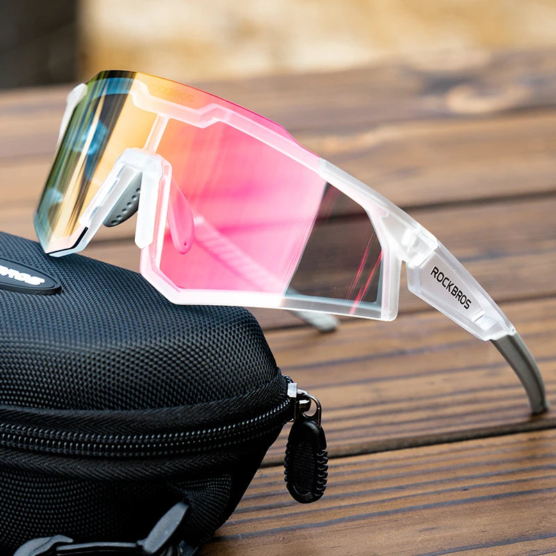 Bicycle Glasses Photochromic / Polarized Lens Bike Sunglasses Eyewear Sun Protect Sports MTB Road Adult Cycling Glasses