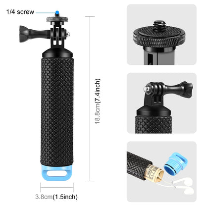 Floating Handle Hand Grip Buoyancy Rods for Smart Phones for Gopro DJI Insta360 Action Cameras