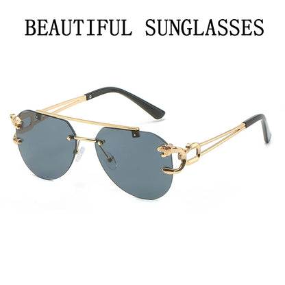 Sunglasses Women Luxury Rimless Vintage Fashion Glasses