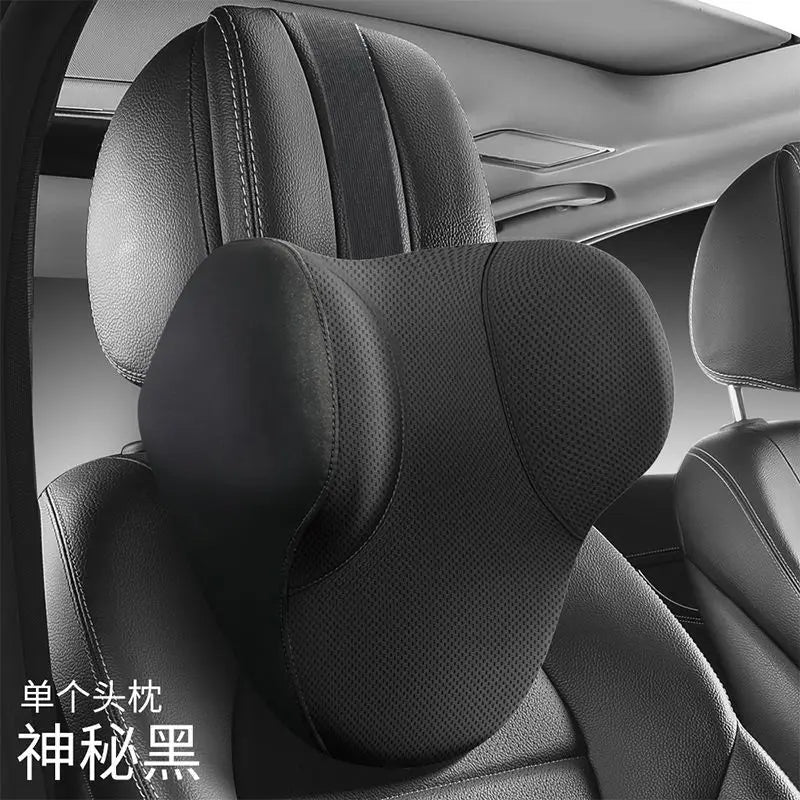 Memory Cotton Neck Pillow Car Seat Pillow Support Auto Lumbar Cushion Comfortable and Breathable Car Headrest Lumbar Support