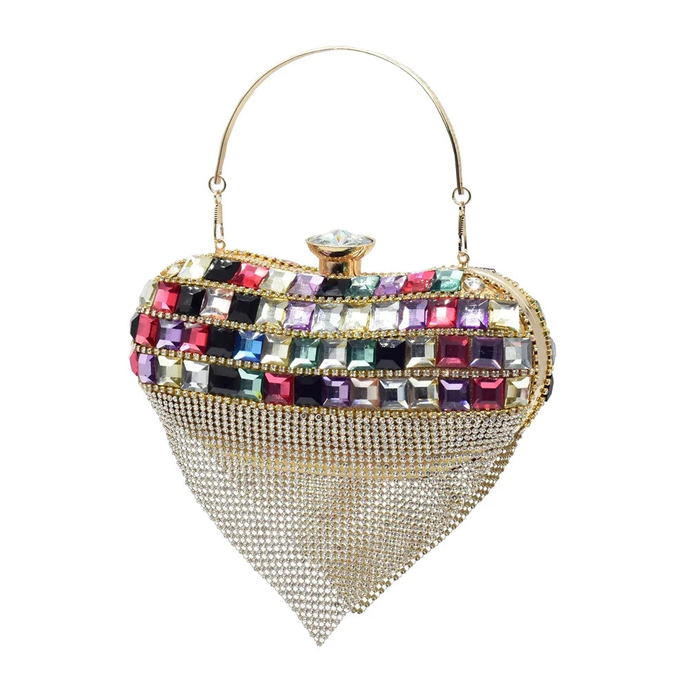 Italian Shoes and Bags Matching Set Rhinestones African Pointed Toe Women High Heel Evening Party Pumps Wedding Shoes Bride