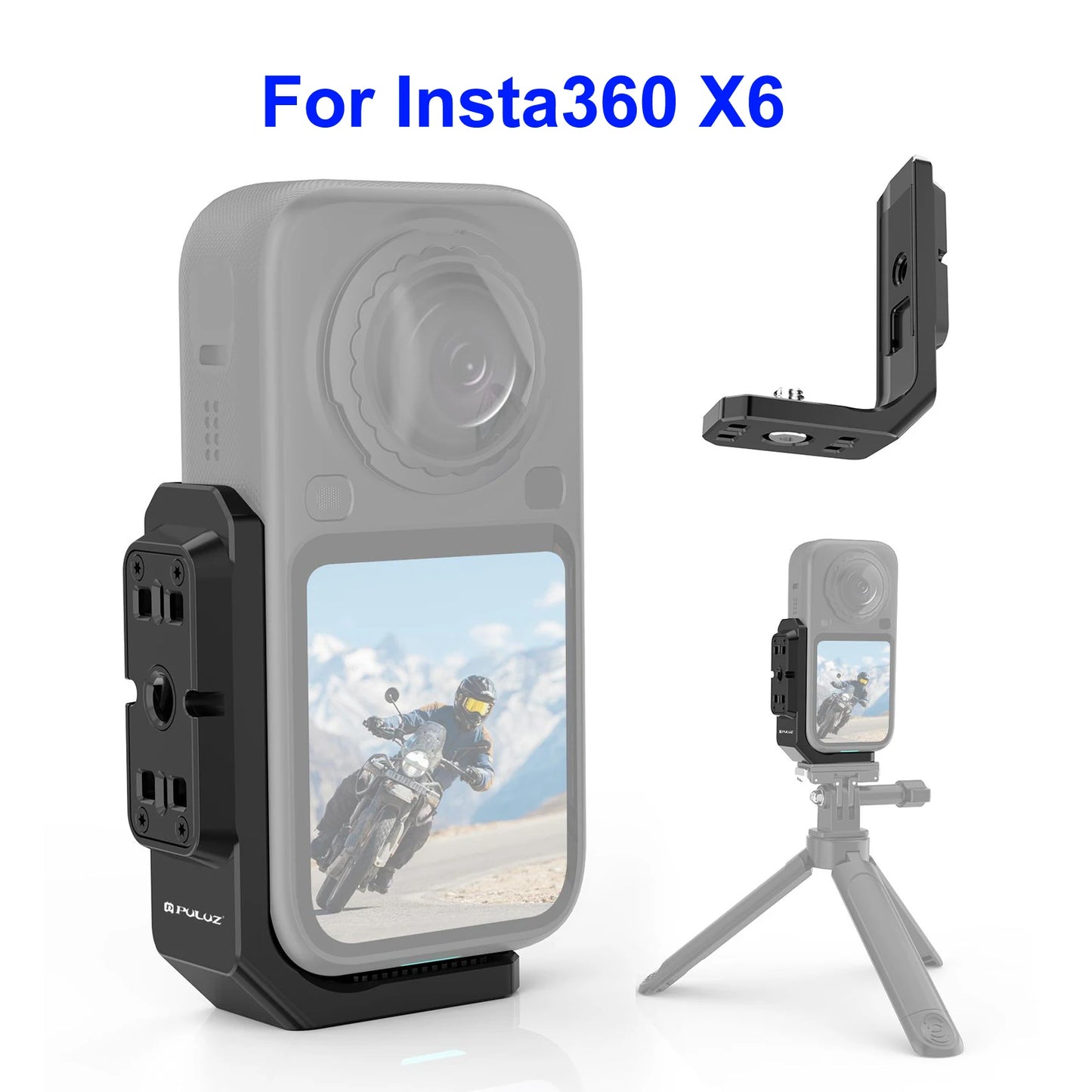 Quick Release Metal L Bracket for Insta360 X4 X5 and X6 Cameras