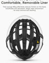 Cycling Helmet for Adults Adjustable Mountain Road Bike Helmet Breathable Intergrally-molded Head Safety Bicycle Helmet