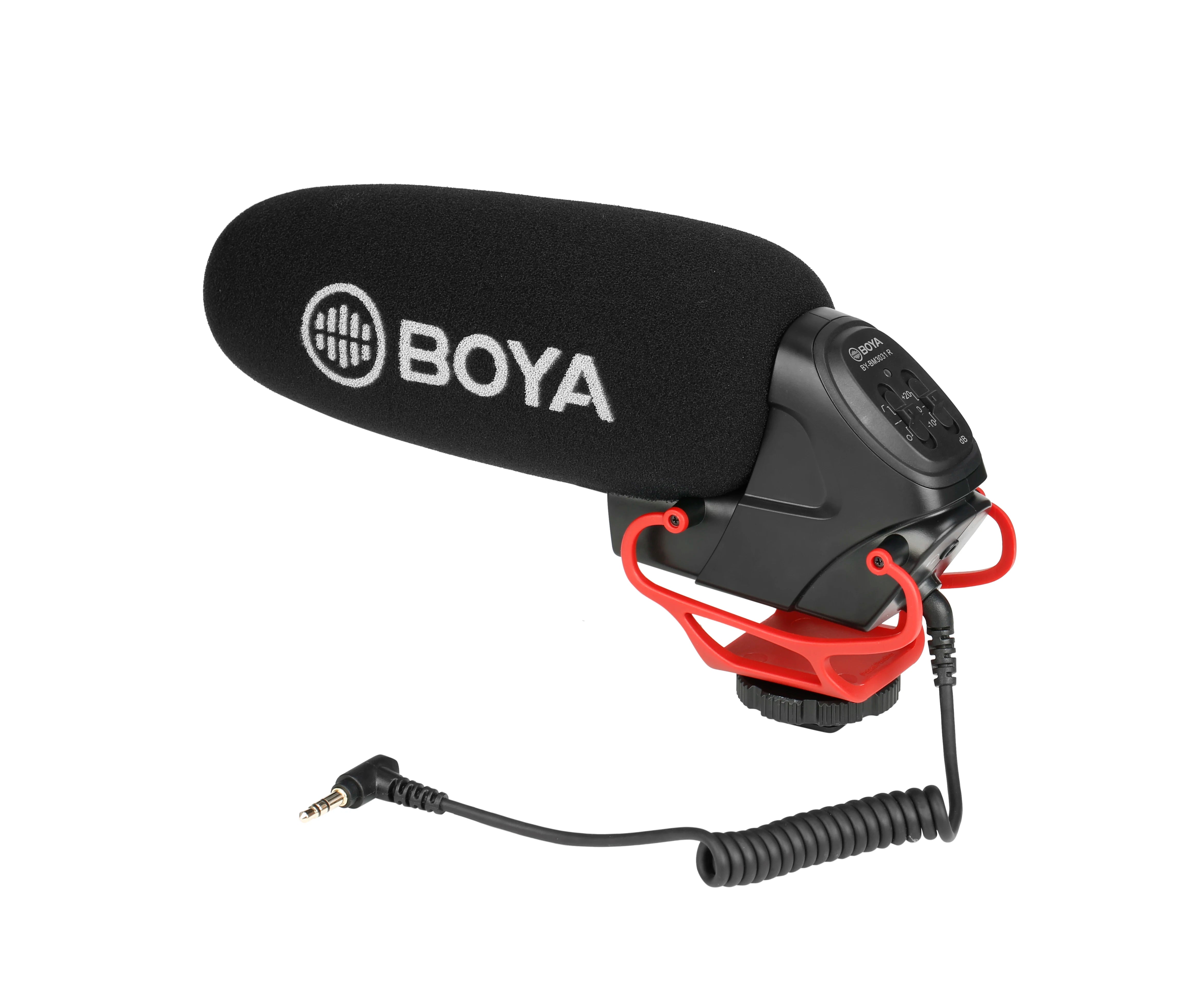 BY-BM3031R Super-cardioid Condenser Shotgun Microphone for DSLR Camcorders Audio Recorders Streaming Youtube Recording Vlog