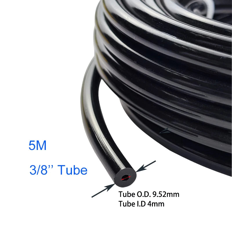 1/4'' Or 3/8'' High Pressure PE Tube Outer Dia.9.52mm for Misting Cooling System Garden Irrigation Pipe 5M/10M