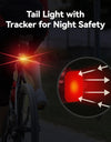 Bicycle Airtag Tracker Reflective Bracket Road Bike Hidden Locator Anti-theft Anti-lost Multi-function Bracket Warning Light