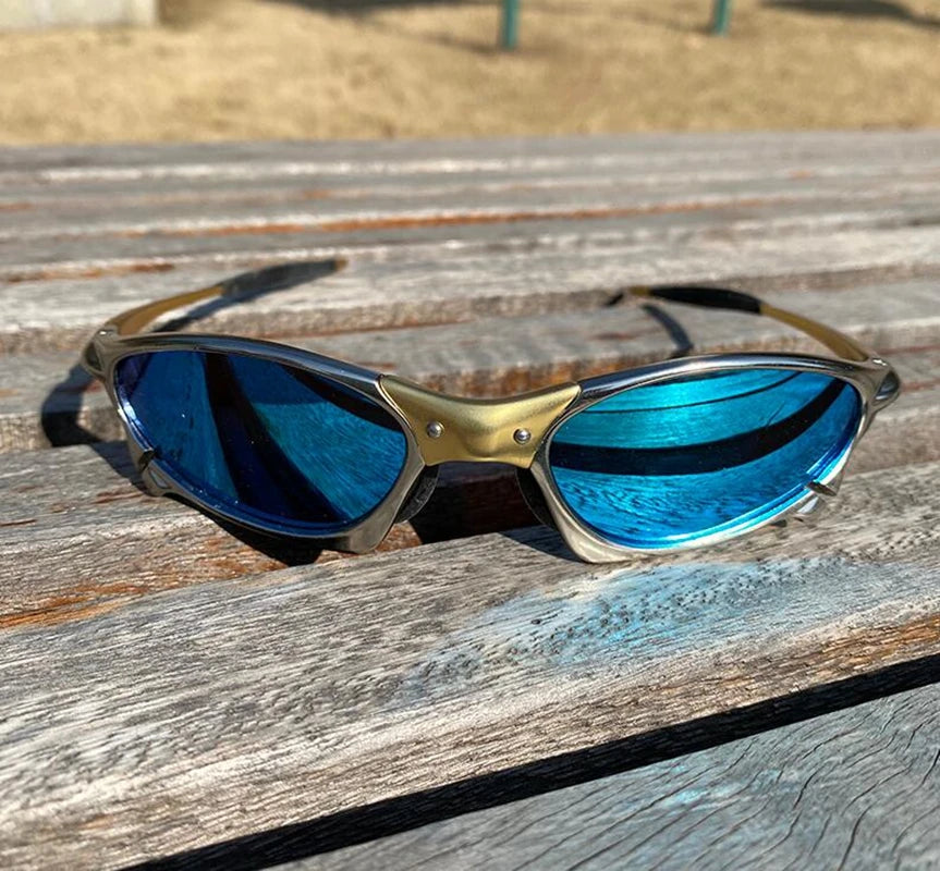 Polarized UV400 Cycling Sunglasses – Multi Color Metal Frame Fishing Riding Bicycle Eyewear