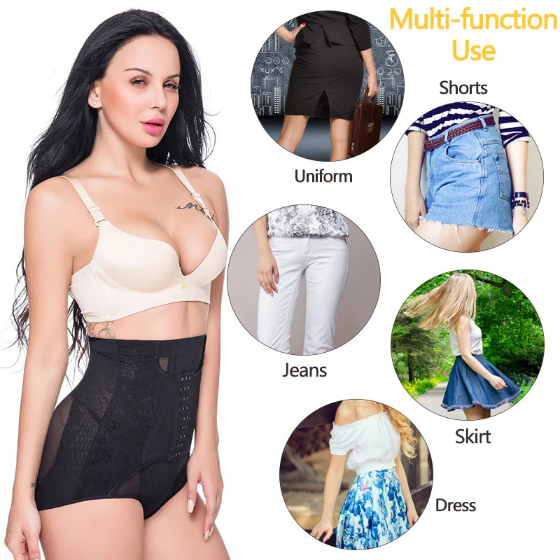 Tummy Control Panties for Women Shapewear Butt Lifter Short High Waist Trainer Corset Slimming Body Shaper Underwear