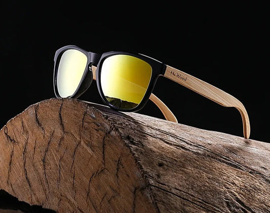 Bamboo Sunglasses For Women  UV400 Lenses Driving Shade Sunglasses