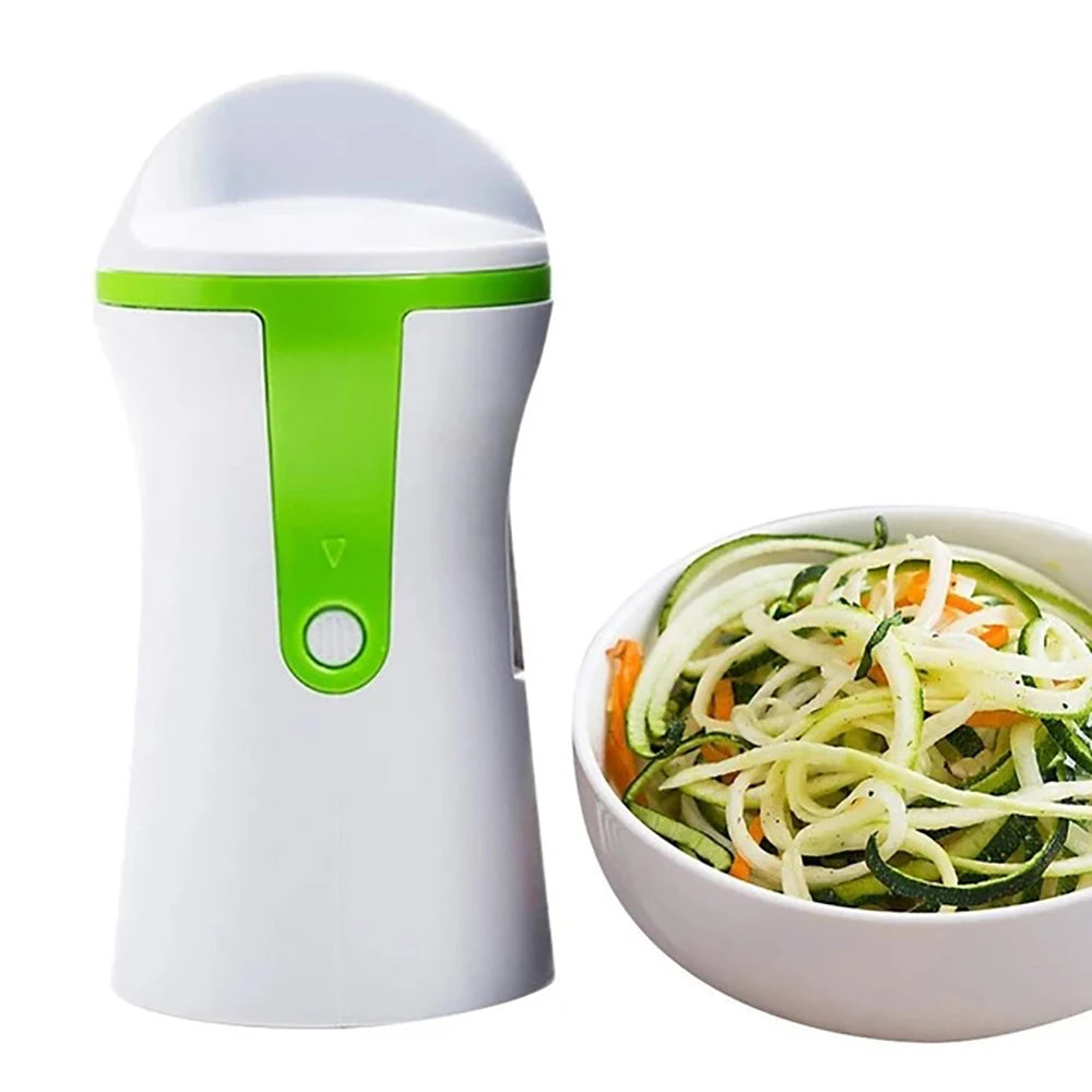 Heavy Duty Spiralizer Vegetable Slicer Handheld Stainless Steel Peeler Spiral Slicer Cutter Zucchini Pasta Noodle Spaghetti Make