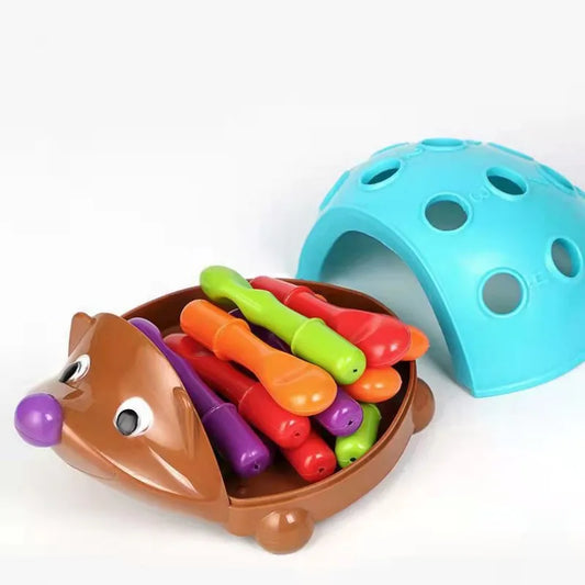 Heddgehog Insert Educational Toy Montessori Toys Training Focused on 's Fine Motor Hand-Eye Coordination Fight Inserted