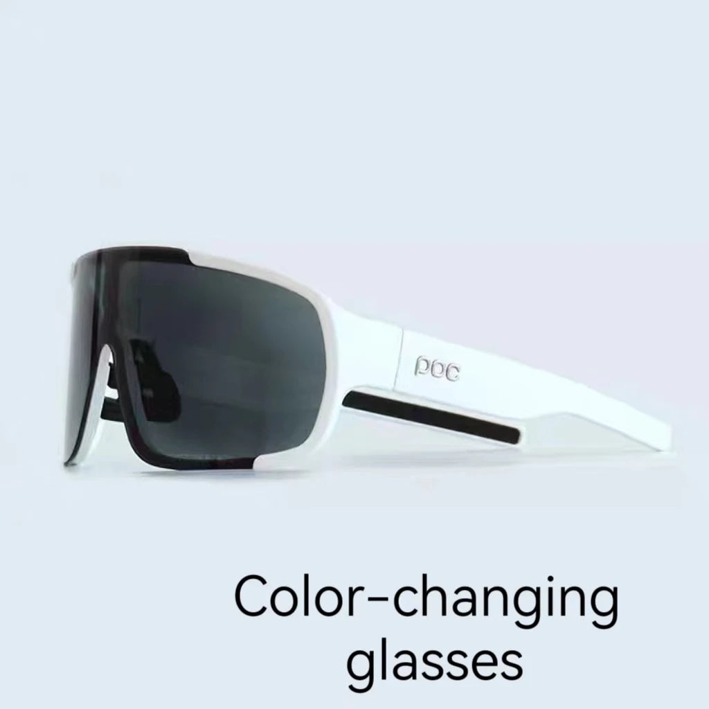 poc color-changing riding glasses Mountain road bike windproof eye protection myopia bicycle day and night goggles