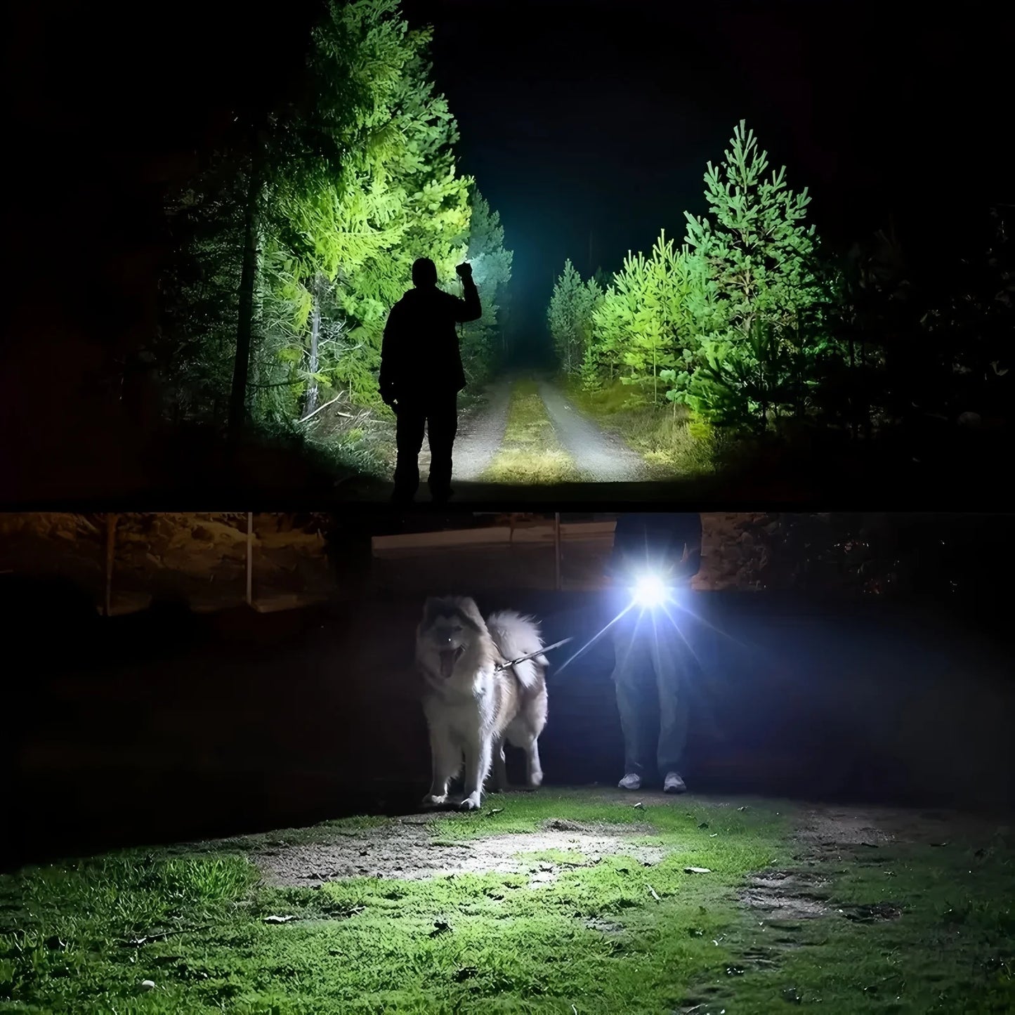 2 In 1 Rechargeable T6 LED Flashlight And Bicycle Light