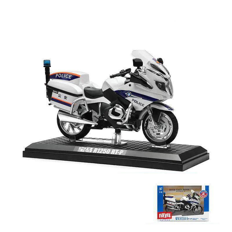 1:12 BMW R1250RT-P Police Diecast Motorcycle Model Toy Replica With Sound & Light birthday gift christmas gift Collection bike