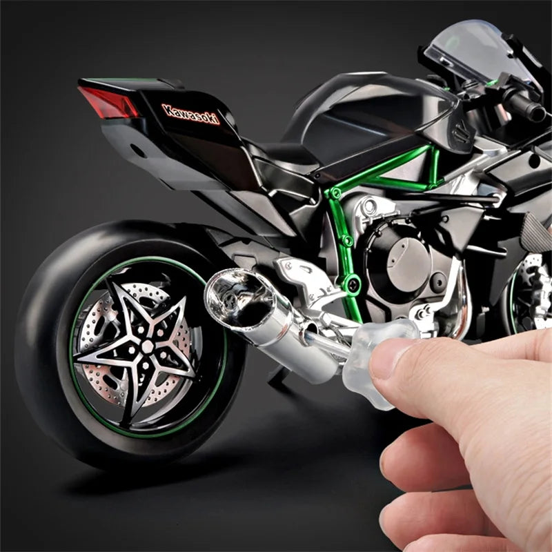 Diecast H2 H2R Sports Motorcycle Model 1 to 9 Scale