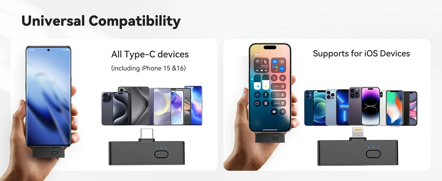 V10 Wireless Lavalier Microphone 60M Noise Cancellation Vlog Short Video Recording Mini Mic for iPhone/Android