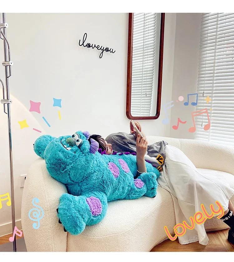 140cm Disney Large James P. Sullivan Stuffed Toys Monsters Plush Dolls  Anime Soft Pillow Room Deco Kawaii Pillow Hugs Kid Gifts