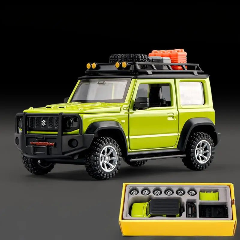 CCA 1:32 Suzuki Jimny Assembly Edition Alloy Diecast Model Assemble Car Toy Ornaments Decorative Trendy Ornament