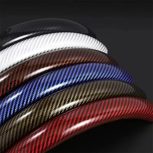 Carbon Fiber Silicone Car Steering Wheel Cover Anti Slip