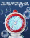 Astronaut Electric Bubble Gun Kids Toy Bubbles Machine Automatic Soap Blower with Light Summer Outdoor Party Games