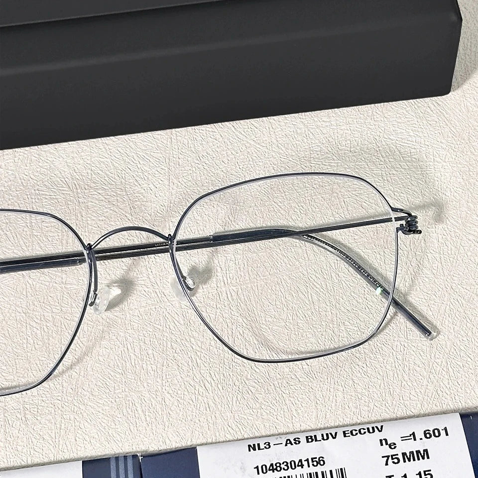 Polygon Titanium Screwless Ultralight Eyeglasses Frame