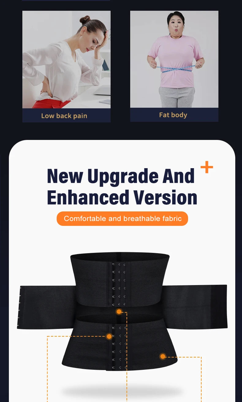 Women's Waist Trainer Corset – Tummy Wrap Shapewear Belt for Slimming & Postpartum Support