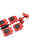 5Pcs/set Furniture Mover Tool Set Heavy Stuffs Moving Roller with Bar Furniture Mover Lifter with Wheel Professional Moving Tool