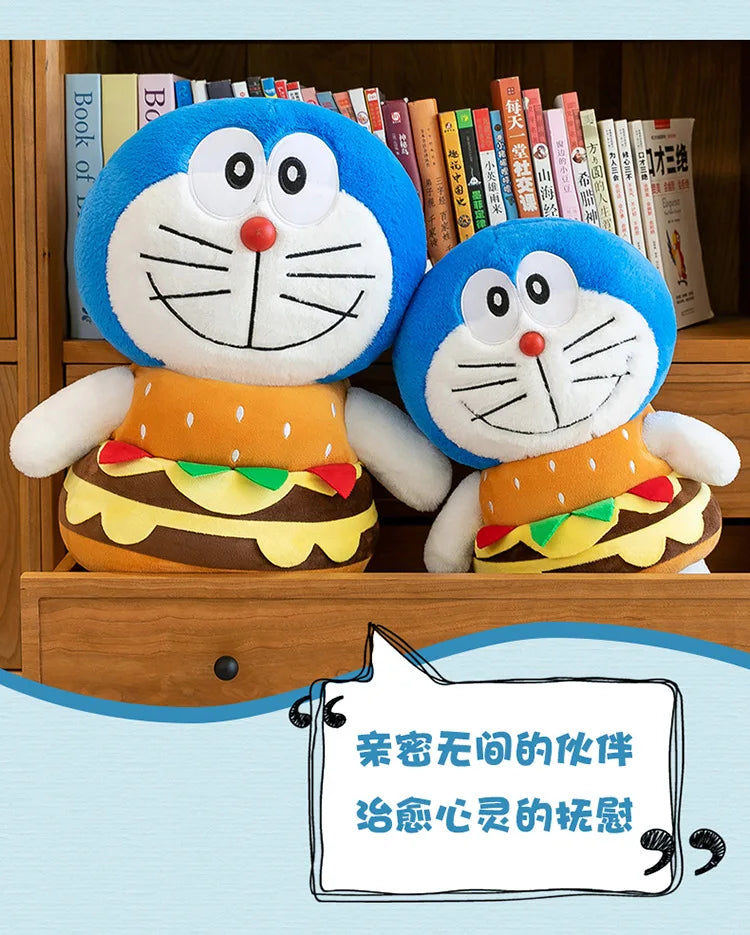 Large Blue Robot Cat Plush Stuffed Doll Toy