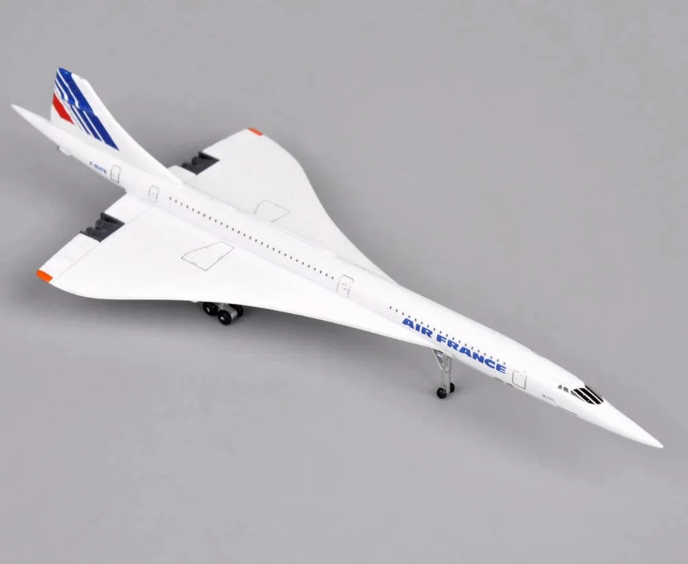 1:400 France 1976–2003 White Diecast Aircraft Model