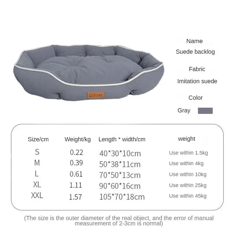Fluffy Plush Pet Sofa Bed Cushion for Dogs and Cats