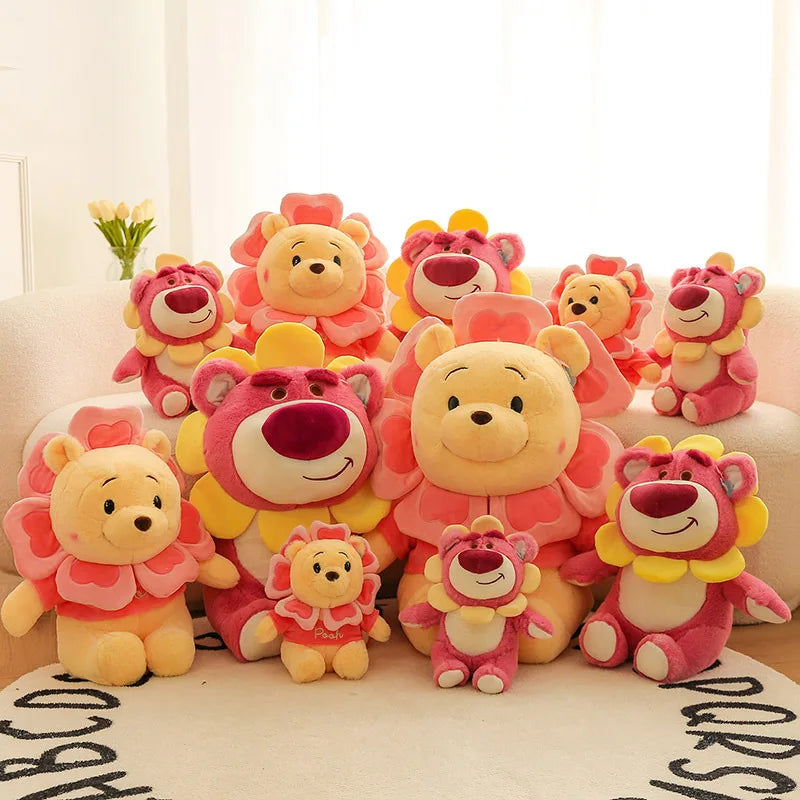 Sunflower Fairy Strawberry Bear Plush Stuffed Doll Toy