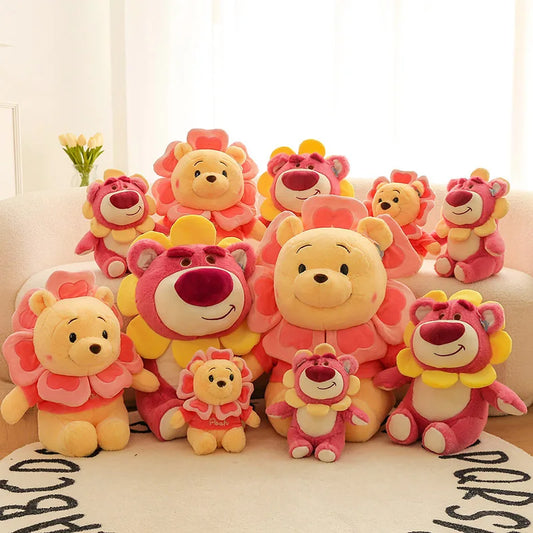 Sunflower Fairy Strawberry Bear Plush Stuffed Doll Toy