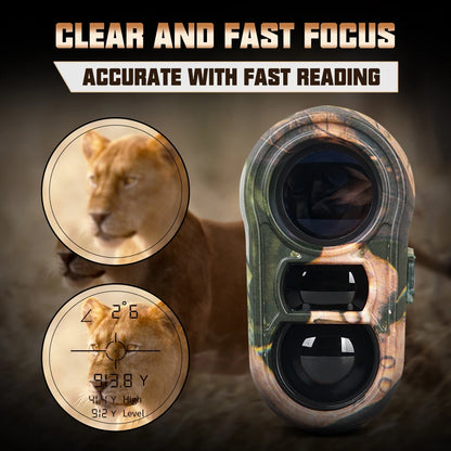 Laser Rangefinder 1000M Hunting Range Finder with Rechargeable Battery Outdoor Target Acquisition Technology Monoculars