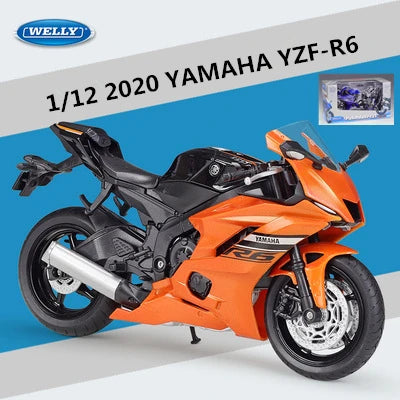 Diecast Yamaha YZF R6 Racing Motorcycle Model 1 to 12 Scale