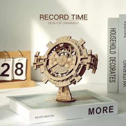 Perpetual Calendar Wooden Model Kits 3D Puzzles Build