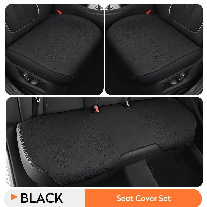 Universal Flip Fur Car Seat Cover Sweatproof Breathable Car Seat Cushion Thin Anti-slip Auto Seat Mat Pad Car Interior Accessory