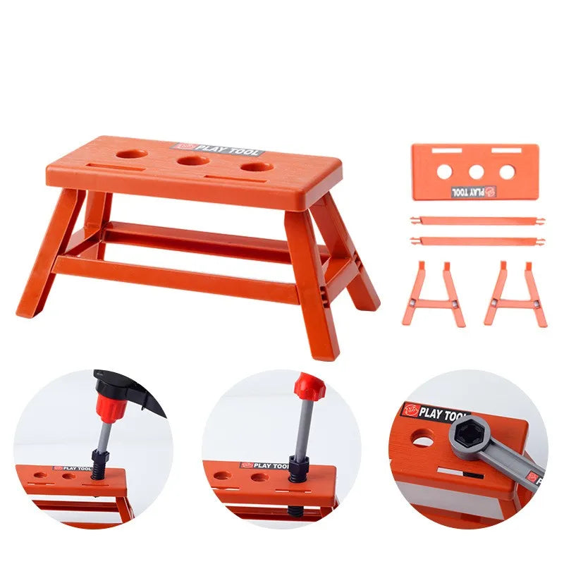 Toolbox Kit Educational Toys Simulation Repair Tools Toys Drill Plastic Game Learning Engineering Puzzle Toys Gifts For Boy